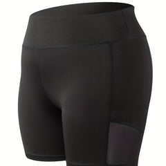 High Rise Mesh Fitness Shorts