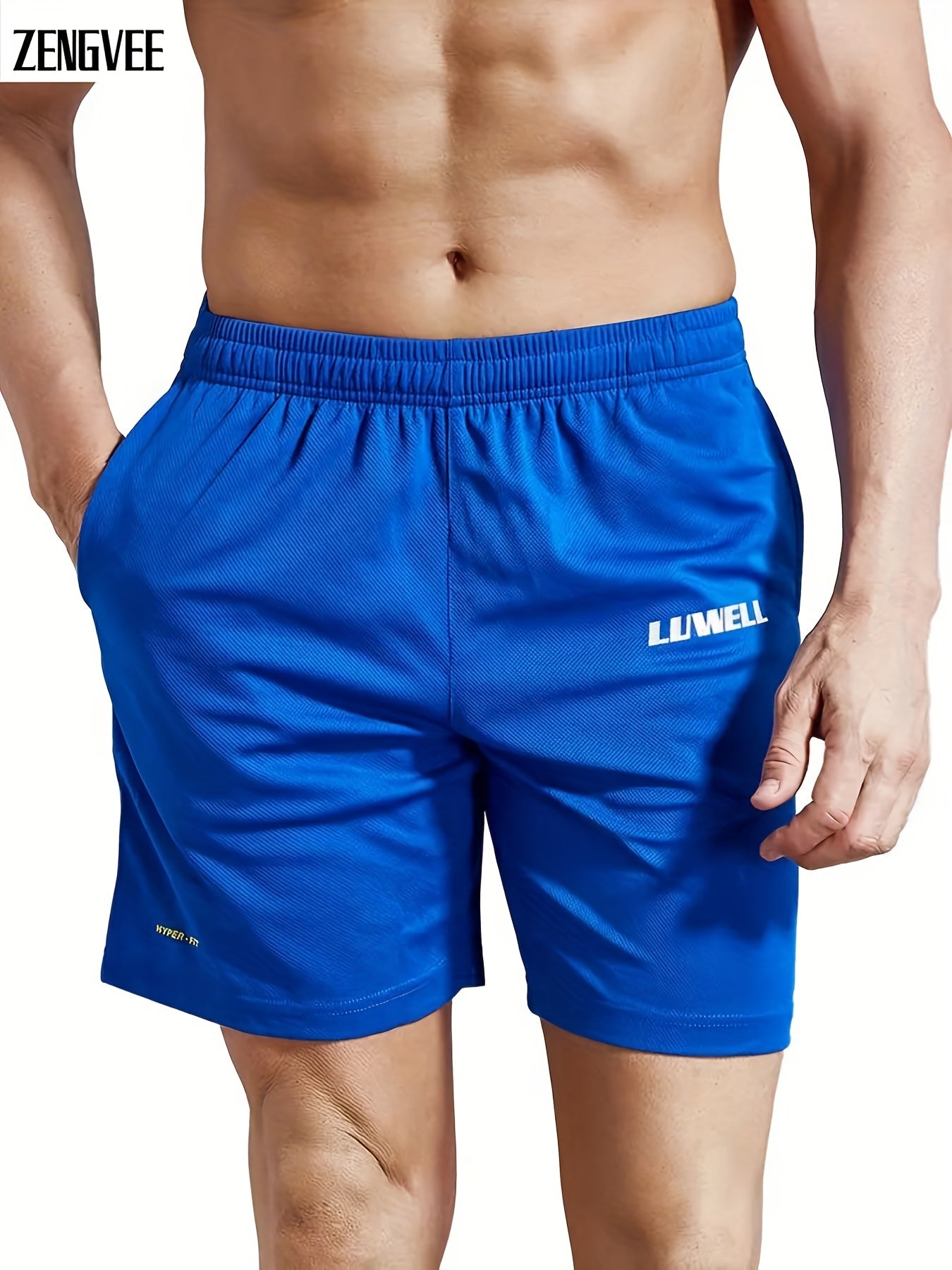 ZENGVEE Men's 7 Quick Dry Gym Running Shorts