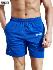 ZENGVEE Men's 7 Quick Dry Gym Running Shorts