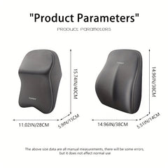 Memory Foam Car Neck Pillow Waist Cushion for Driving Auto Headrest