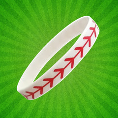 Softball Baseball Silicone Stretch Bracelet Sports Wristband