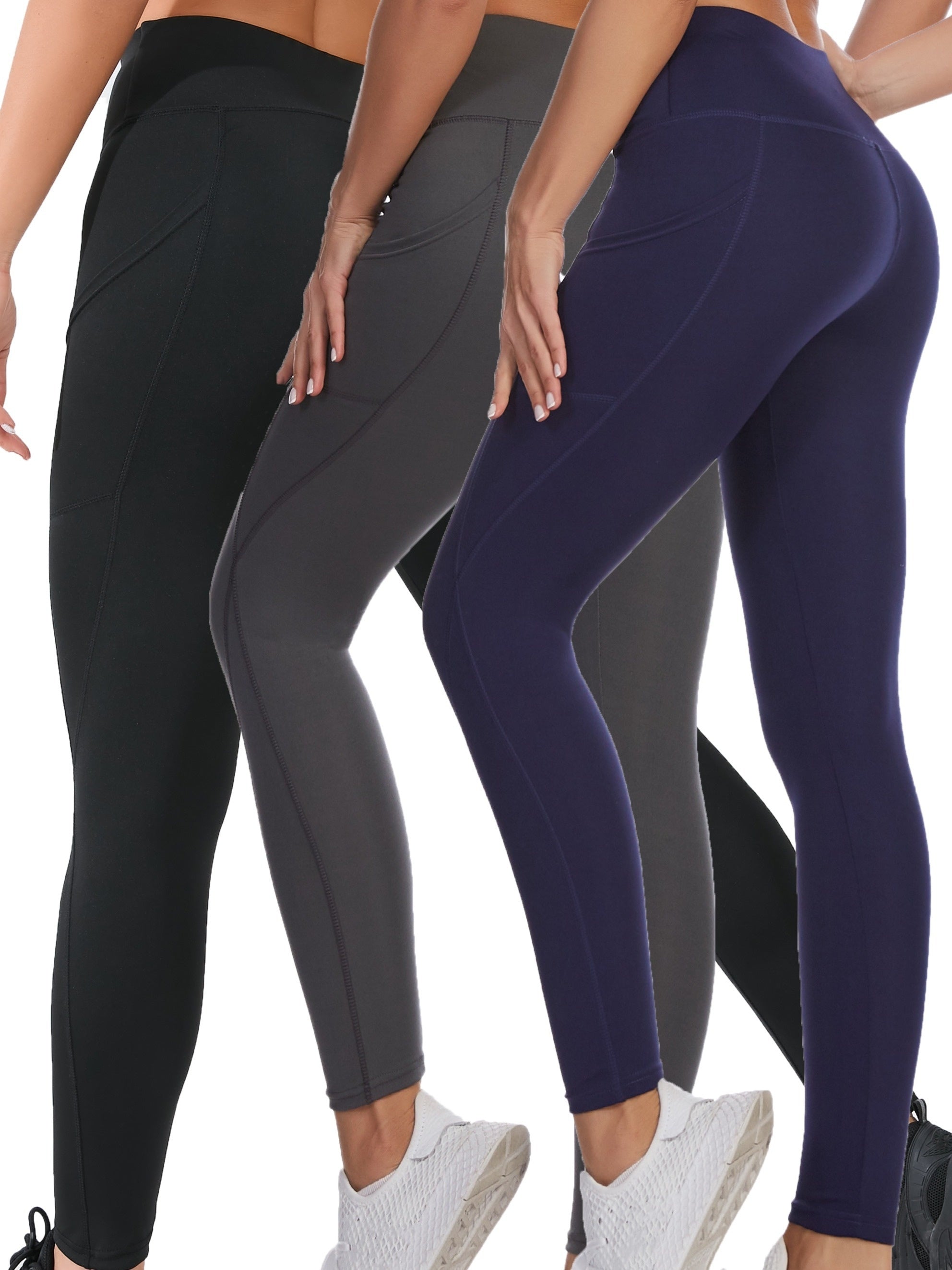 3pcs High Waist Yoga Pants Hip Lifting Fitness Leggings Women's Activewear