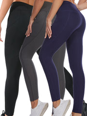 3pcs High Waist Yoga Pants Hip Lifting Fitness Leggings Women's Activewear