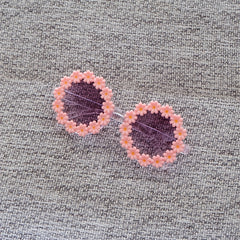 Girls Daisy Flower Sunglasses Round Kids Accessories