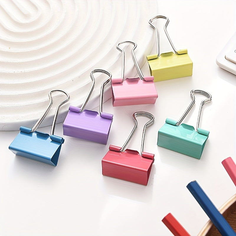 25pcs Colorful Long tail Clip Metal Paper Clip Bill Account Clip 19mm 25mm 32mm