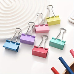 25pcs Colorful Long tail Clip Metal Paper Clip Bill Account Clip 19mm 25mm 32mm