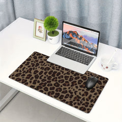 Leopard Print Desk Mat 80x40cm Gaming Mouse Pad