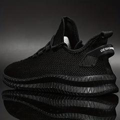 Men's Slip on Sneakers with Shoelaces Lightweight Athletic Shoes