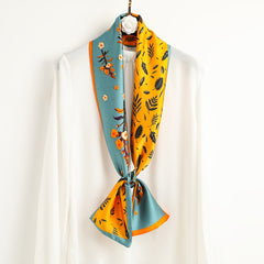 Satin Scarf For Women Long Neck Scarf Silky Feel Hair Bag Wrist