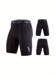 Veidoorn Men's Compression Tights Gym Workout Shorts