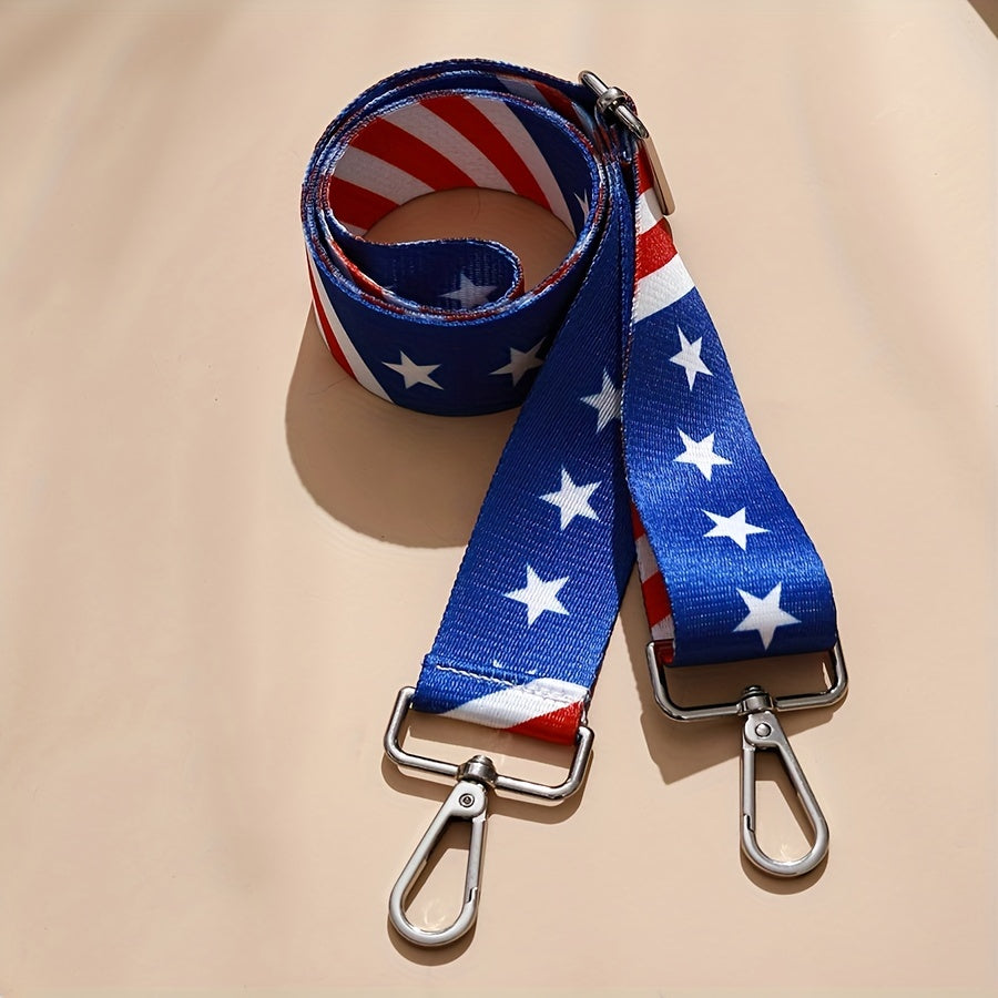 Adjustable Strap American Flag Shoulder Bag