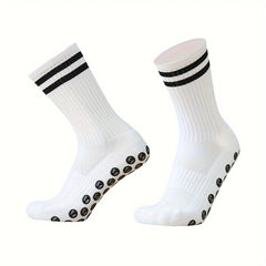 Men's Soccer Socks Non-slip Thickened Grip Crew Socks