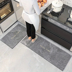 2pcs Anti Fatigue Kitchen Rug Set Non Slip Standing Desk Mat Dirt Resistant
