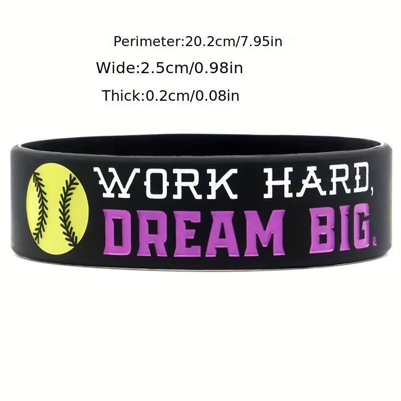 Motivational Softball Wristbands Sports Quotes Team Awards