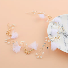 Bridal Hairband Fabric Flowers Headband Bridesmaid Children Wedding Headband