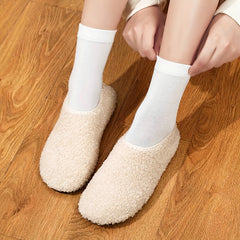 Women's Soft Slip-on Non-slip Walking Shoes Outdoor Flat Warm Shoes