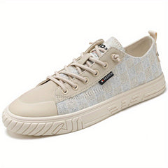 Men's Plaid Skate Shoes Lightweight Non Slip Casual Shoes