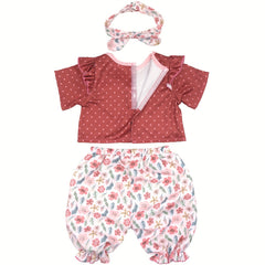 20 22 Inch Doll Clothes 50 Recycled Brick Red Outfits Set