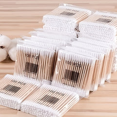 100pcs Double-Headed Disposable Ear Swabs