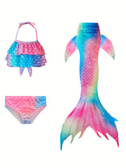 Toddler Girls Fish Scale Bikini Swimsuit Set
