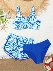 Girls Tie Dye Bikini Set for Summer Beach Vacation