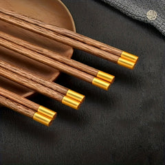 10 pairs Wooden Chopsticks Eco Friendly Portable Durable Home Outdoor