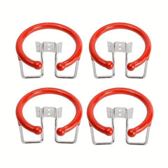 4 PCS Stainless Steel Cup Holder, Rubber Sleeve, Marine Yacht Truck RV Trailer