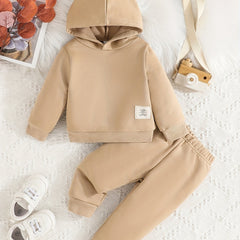 Baby Boys Casual Hooded Sweatshirt Trousers