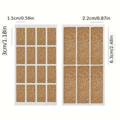 36pcs 96pcs Waterproof Cork Name Stickers Tearable Classification Label Stickers