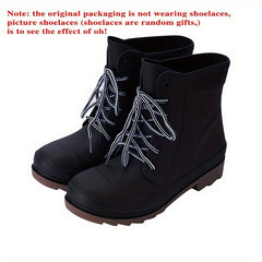 Men's High Top Rain Boots Non Slip Durable Waterproof Shoes