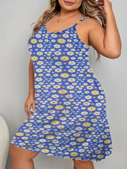 Retro Floral Print Cami Sleep Dress