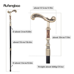 Golden Flower Walking Stick - Decorative Fashionable Design