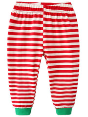 Kids Santa Claus Striped Pajama Set