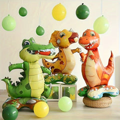 2pcs Standing Dinosaur Aluminum Balloon Birthday Party Decoration
