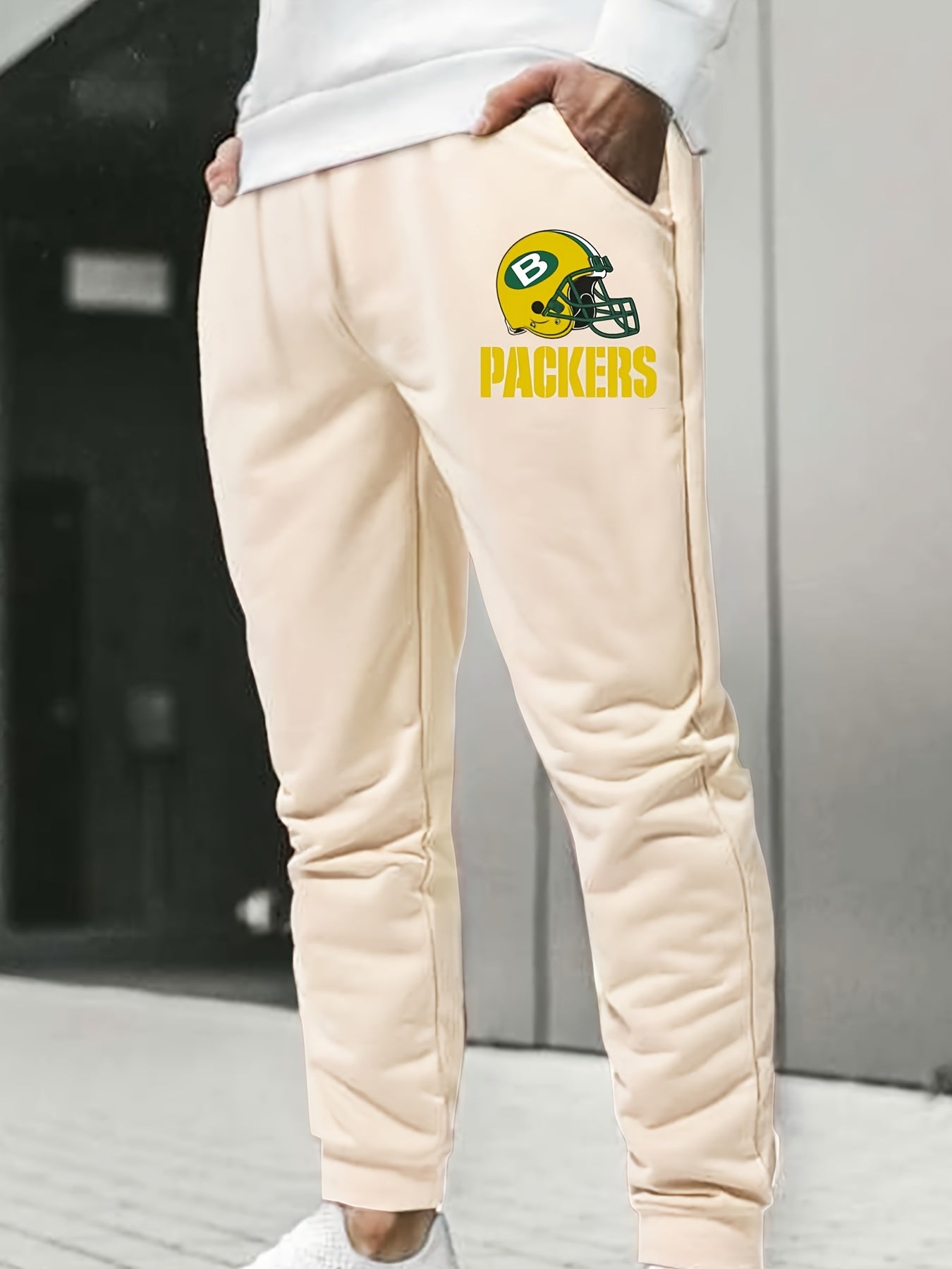 Men s Foot Bowl Element Cartoon Graphic Print Drawstring Sweatpants