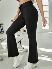 Women's Drawstring Flare Leg Sports Sweatpants