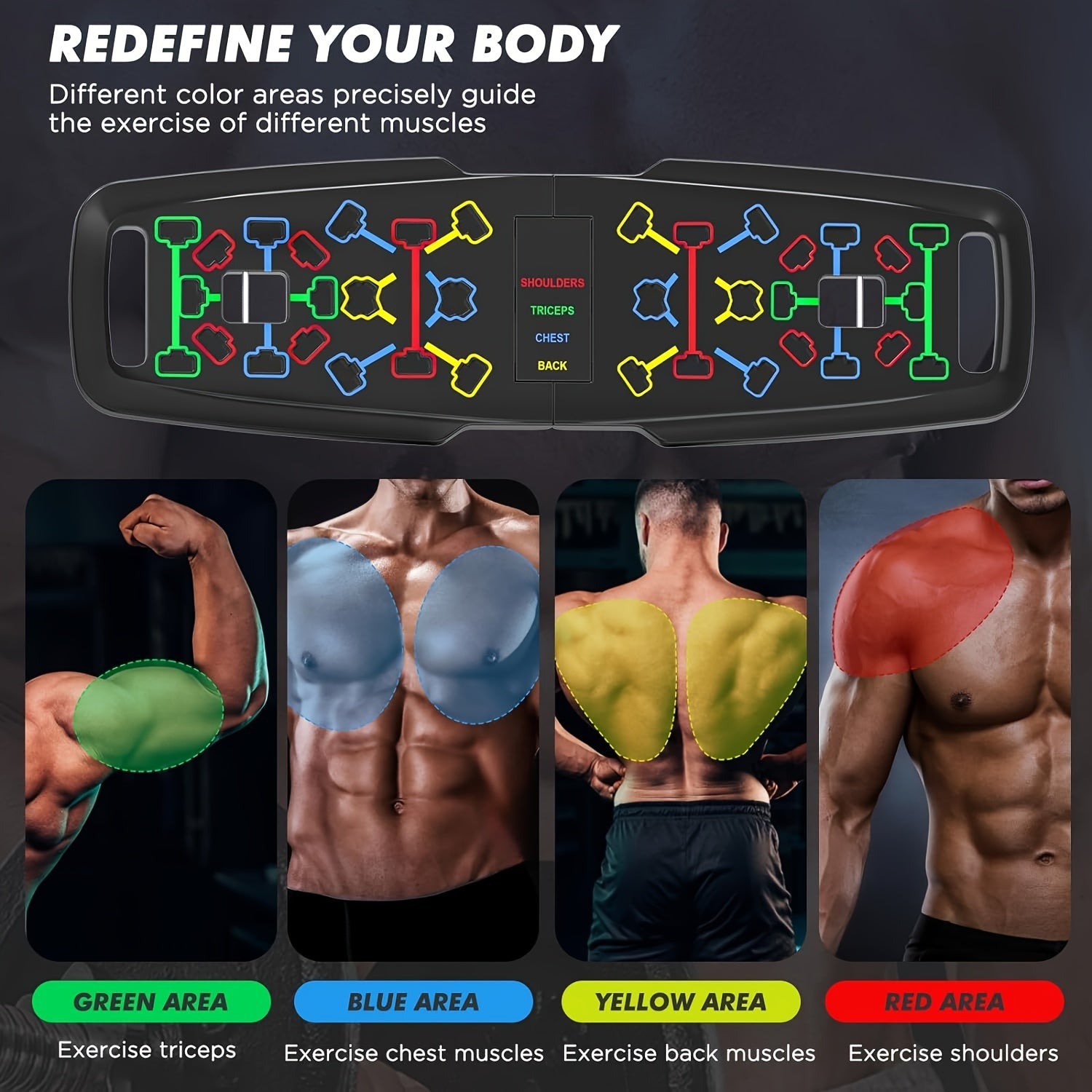 Durable Push Up Board 9 11 Meter Portable Folding Exercise Equipment