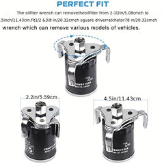 Car Filter Wrench 3-claw Grid Cartridge Removal Tool