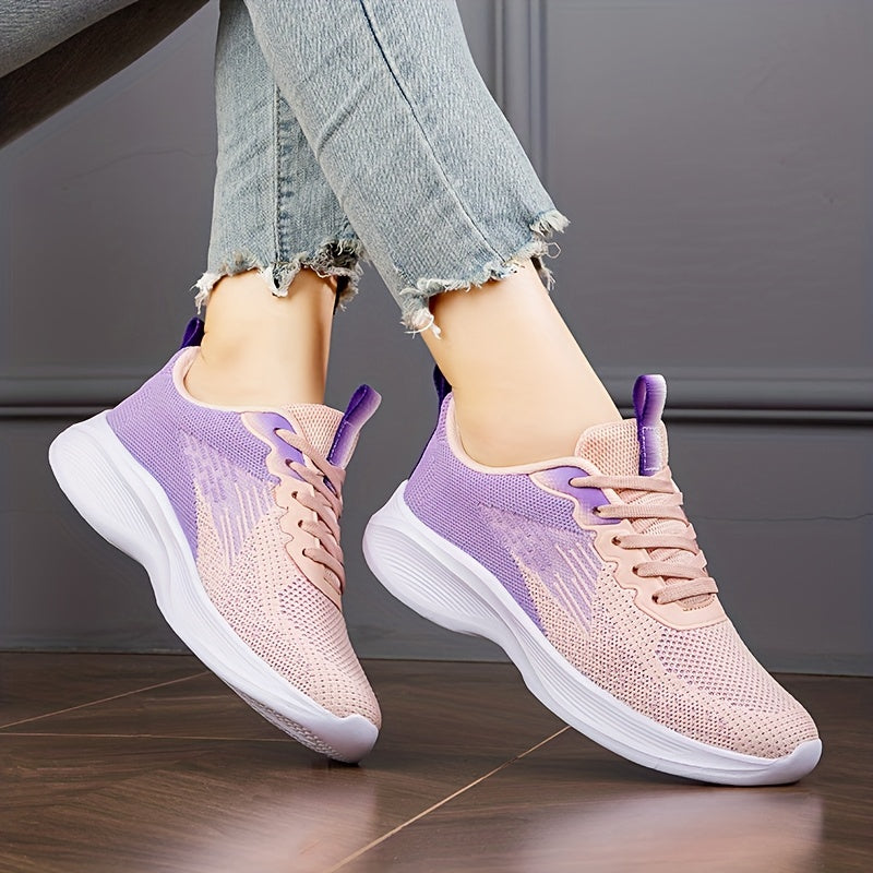 Soft Thick Bottom Mesh Breathable Woven Shoes Lightweight Sneakers