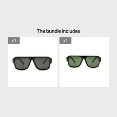 Men's Polarized Sunglasses Large Frame UV400 Lenses with Case