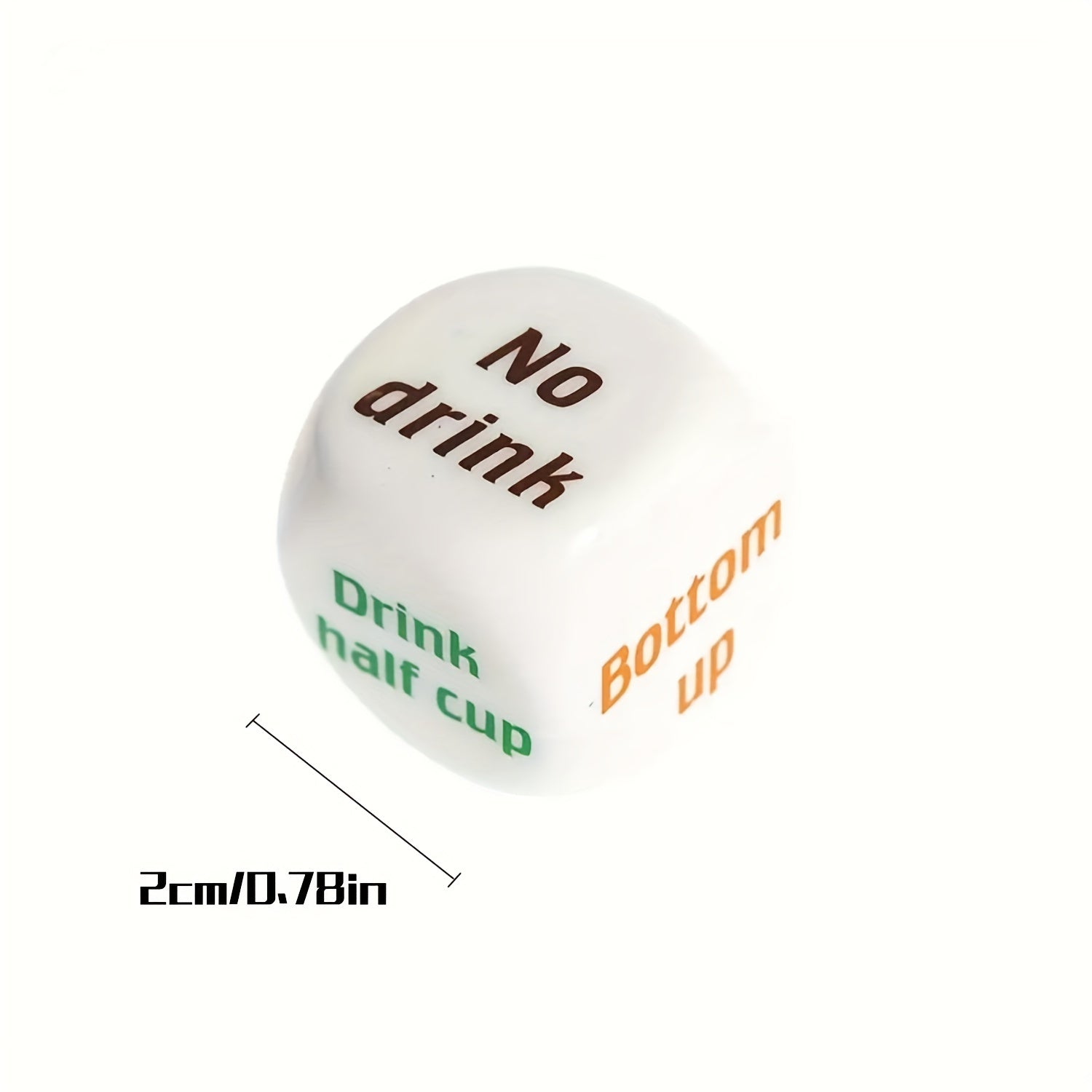 English Wine Dice Bar Entertainment Plastic Dice Toy 1.98cm