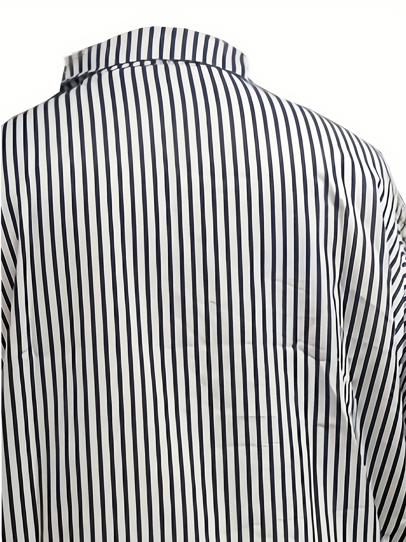 Stripe Print Long Sleeve Blouse