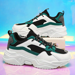 Women's Mesh Platform Sneakers Casual Lace Up Outdoor Shoes