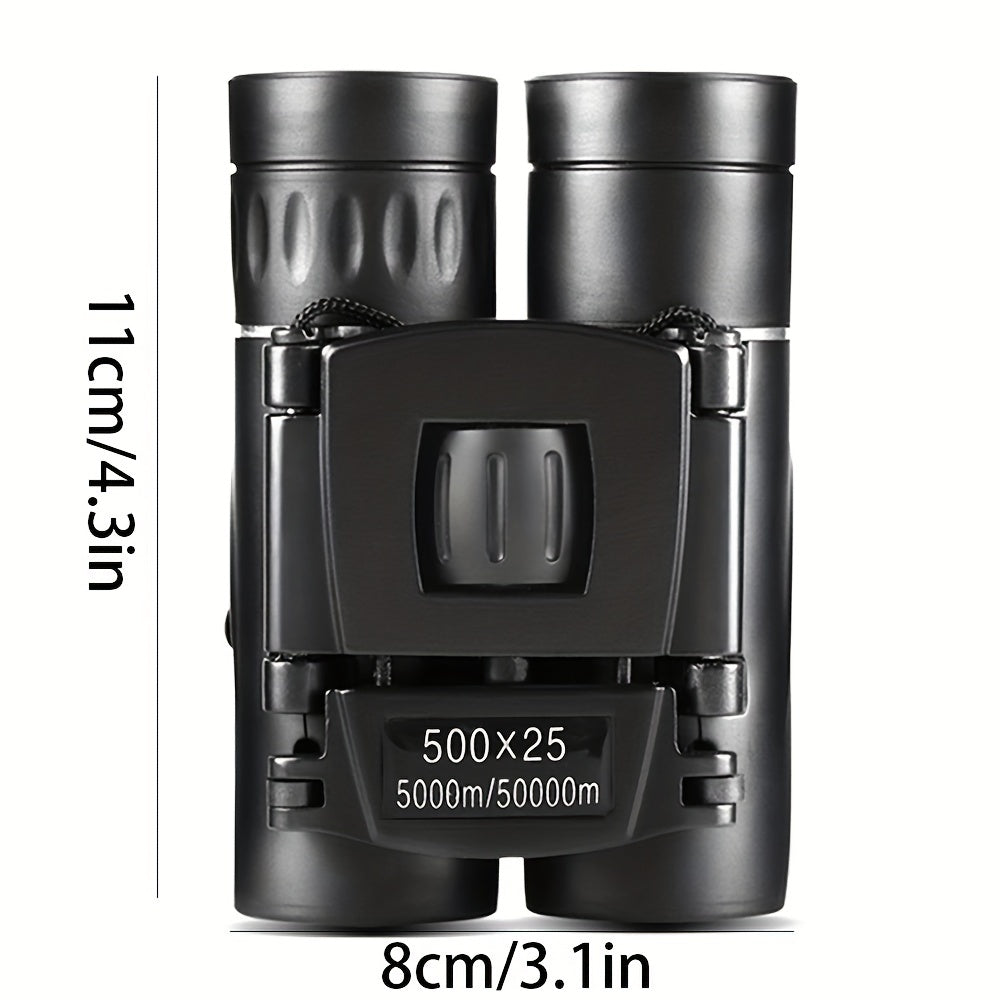 HD Binoculars BAK4 Prism Portable Foldable for Outdoor Camping Hiking