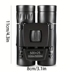 HD Binoculars BAK4 Prism Portable Foldable for Outdoor Camping Hiking