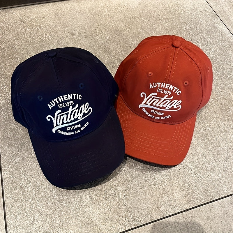 Vintage Letter Embroidery Baseball Cap Hip Hop Sun Hat Adjustable