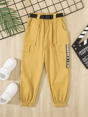 Boys Letter Long Pants Spring Autumn Kids Clothes