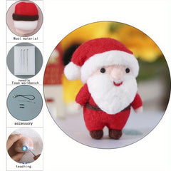 Santa Claus Needle Felting Starter Kit DIY Wool Supplies
