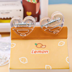 2pcs Colorful Love Clips For Postcards Books