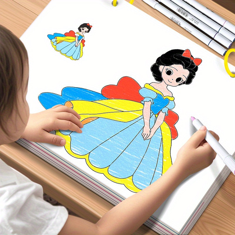 Princess Coloring Book for Kids - Fun Cartoon Graffiti Book for Early Learning